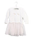 A White Sweater Dresses from Petit Bateau in size 3T for girl. (Front View)