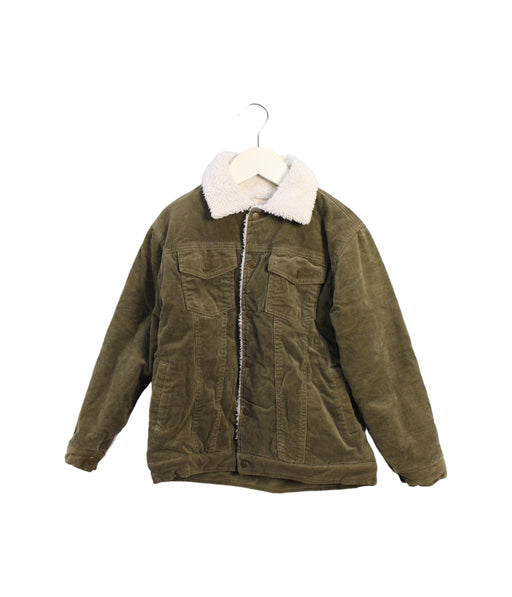 A Green Lightweight Jackets from La Faute à Voltaire in size 6T for boy. (Front View)