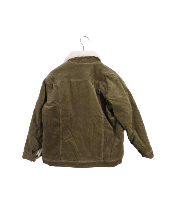 A Green Lightweight Jackets from La Faute à Voltaire in size 6T for boy. (Back View)