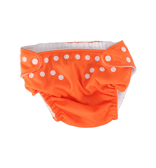 A Orange Cloth Diapers from Charlie Banana in size Newborn for boy. (Front View)