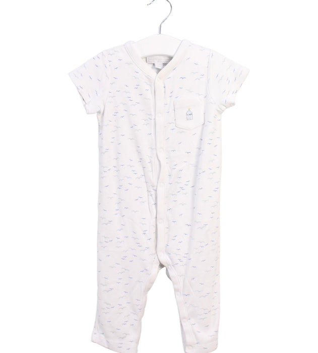 A White Short Sleeve Jumpsuits from The Little White Company in size 6-12M for boy. (Front View)