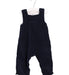 A Navy Long Overalls from Petit Bateau in size 6-12M for boy. (Front View)