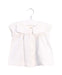 A White Short Sleeve Tops from Jacadi in size 6-12M for girl. (Front View)