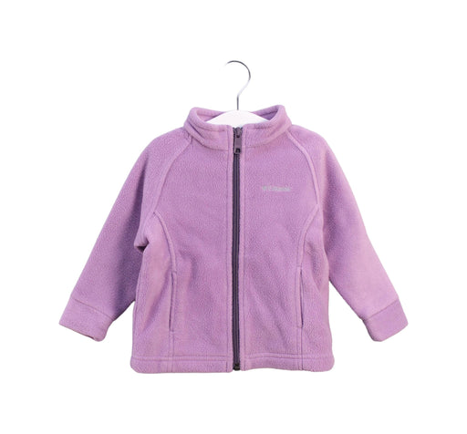 A Purple Puffer/Quilted Jackets from Columbia in size 12-18M for girl. (Front View)
