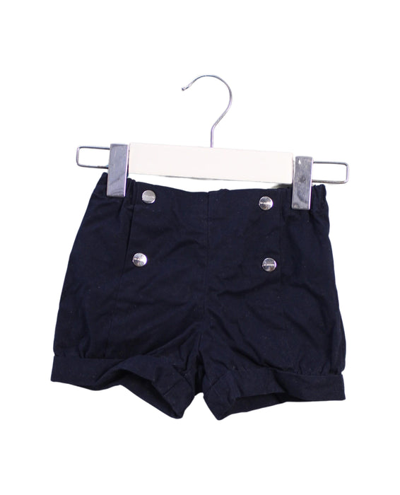 A Black Shorts from Jacadi in size 6-12M for girl. (Front View)