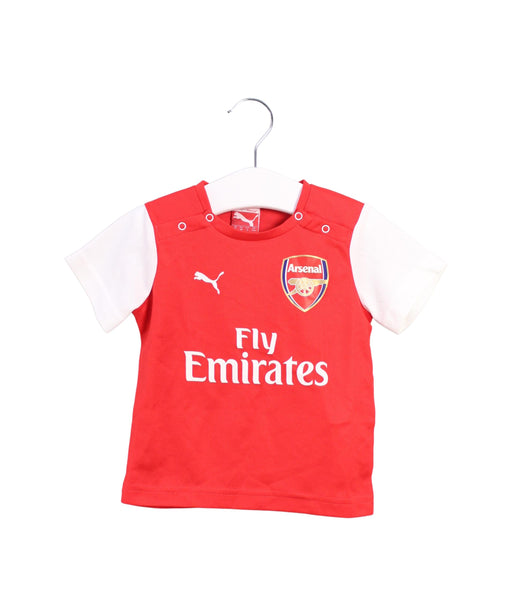 A Red Shorts Sets from Puma in size 0-3M for boy. (Front View)