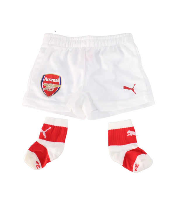 A Red Shorts Sets from Puma in size 0-3M for boy. (Back View)