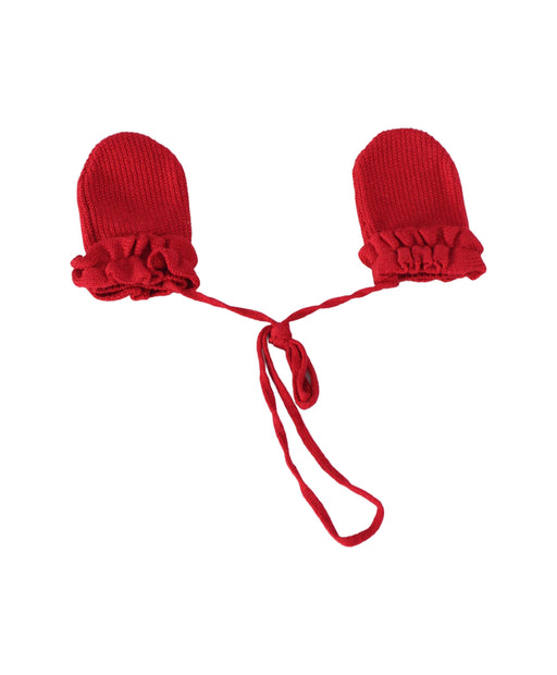 A Red Gloves & Mittens from Jacadi in size O/S for girl. (Front View)