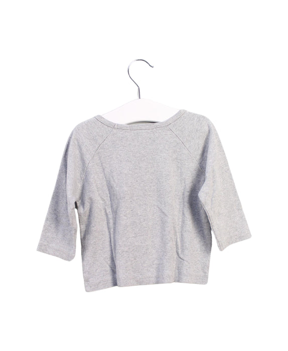 A Grey Long Sleeve Tops from Bonpoint in size 6-12M for girl. (Back View)