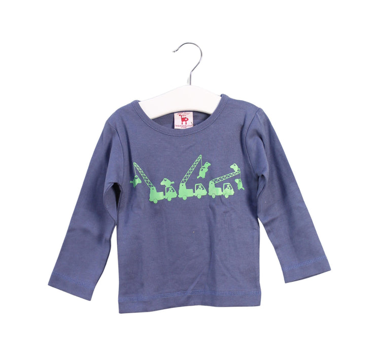 A Purple Long Sleeve Tops from La Queue du Chat in size 12-18M for girl. (Front View)