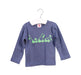 A Purple Long Sleeve Tops from La Queue du Chat in size 12-18M for girl. (Front View)