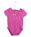 A Purple Short Sleeve Bodysuits from Bout'Chou in size 12-18M for girl. (Front View)