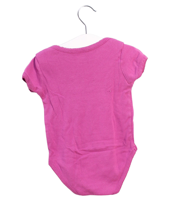 A Purple Short Sleeve Bodysuits from Bout'Chou in size 12-18M for girl. (Back View)