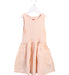 A Peach Sleeveless Dresses from Bonton in size 4T for girl. (Front View)