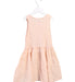 A Peach Sleeveless Dresses from Bonton in size 4T for girl. (Back View)