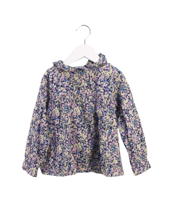 A Multicolour Long Sleeve Tops from Bonton in size 4T for girl. (Front View)