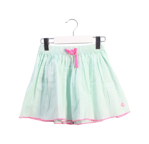 A Green Short Skirts from Petit Bateau in size 5T for girl. (Front View)