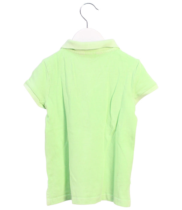 A Green Short Sleeve Polos from Polo Ralph Lauren in size 4T for girl. (Back View)