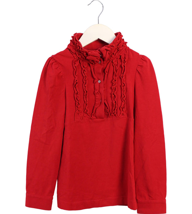 A Red Long Sleeve Tops from Nicholas & Bears in size 8Y for girl. (Front View)
