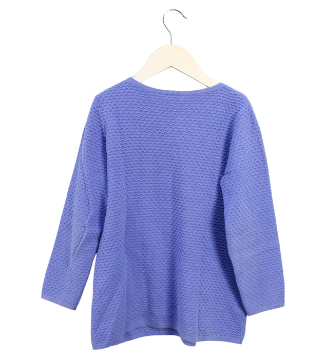 A Blue Crewneck Sweatshirts from COS in size 6T for girl. (Back View)