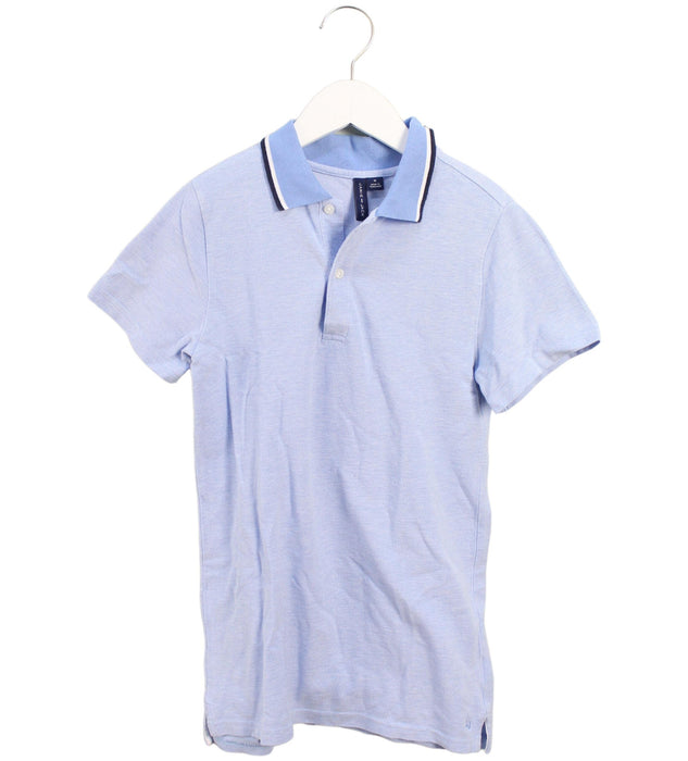 A Blue Short Sleeve Polos from Janie & Jack in size 10Y for boy. (Front View)