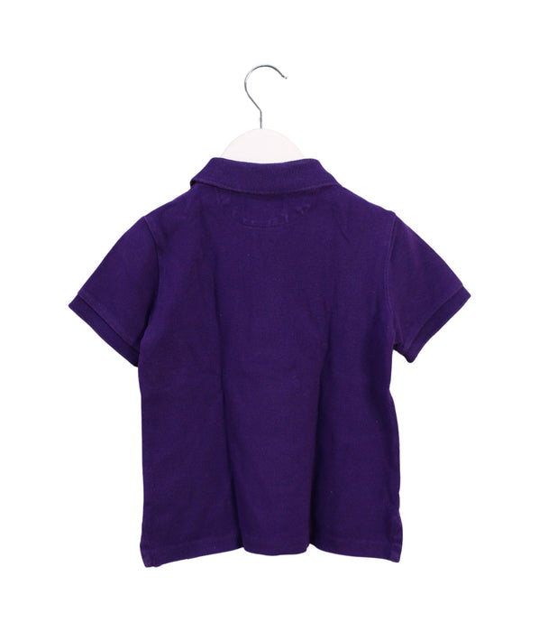 A Purple Short Sleeve Polos from Polo Ralph Lauren in size 3T for boy. (Back View)