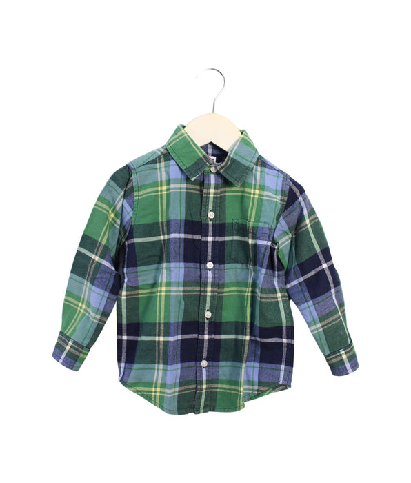 A Green Shirts from Janie & Jack in size 2T for boy. (Front View)