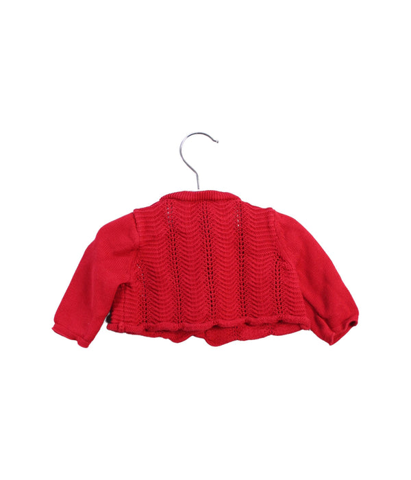 A Red Cardigans from Nicholas & Bears in size 3-6M for girl. (Back View)