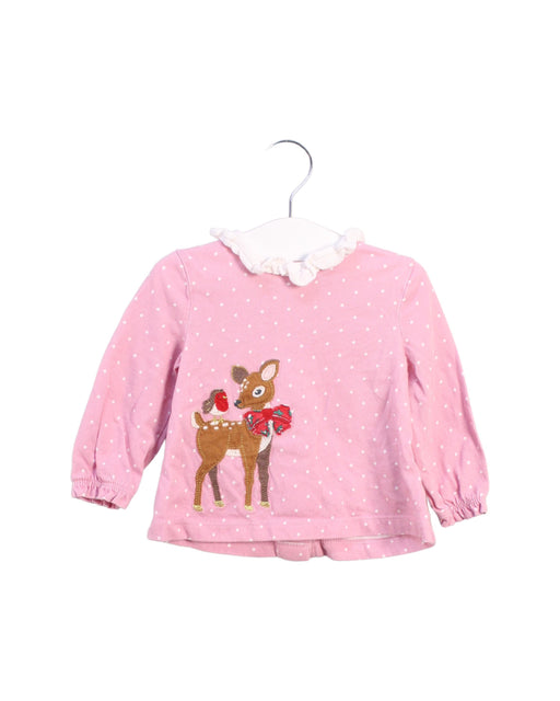 A Pink Long Sleeve Tops from Boden in size 3-6M for girl. (Front View)