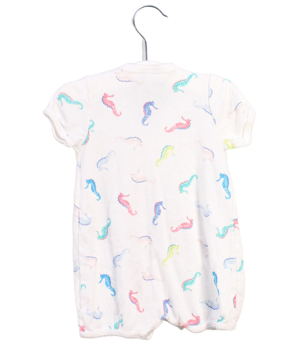 A Multicolour Short Sleeve Rompers from Petit Bateau in size 3-6M for girl. (Back View)