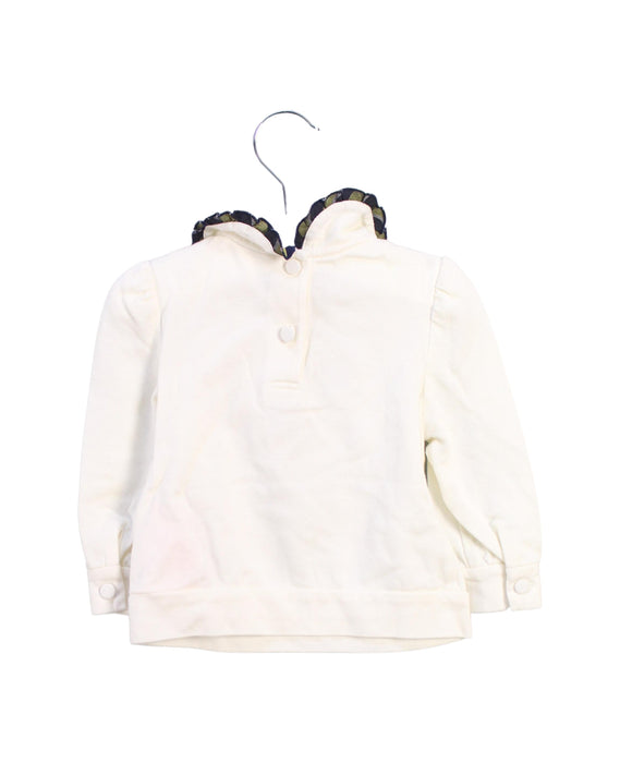 A Ivory Long Sleeve Tops from Nicholas & Bears in size 6-12M for girl. (Back View)
