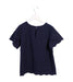 A Navy Short Sleeve Tops from Seed in size 10Y for girl. (Back View)