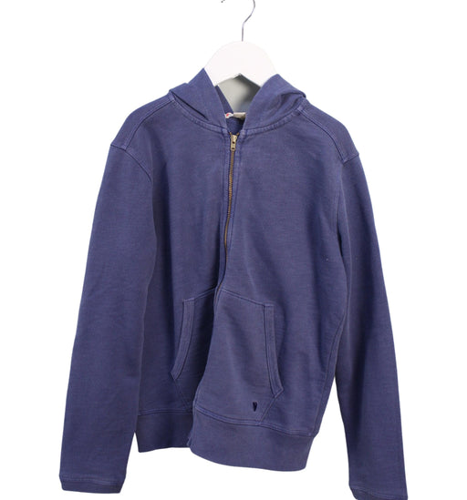 A Blue Zippered Sweatshirts from Crewcuts in size 10Y for boy. (Front View)