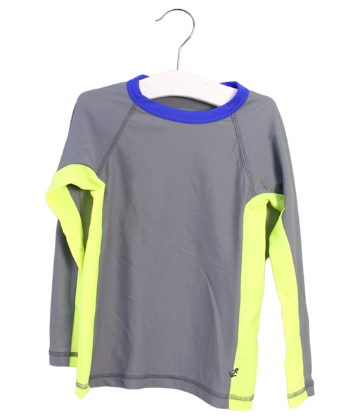 A Grey Rash Guards from Crewcuts in size 3T for boy. (Front View)