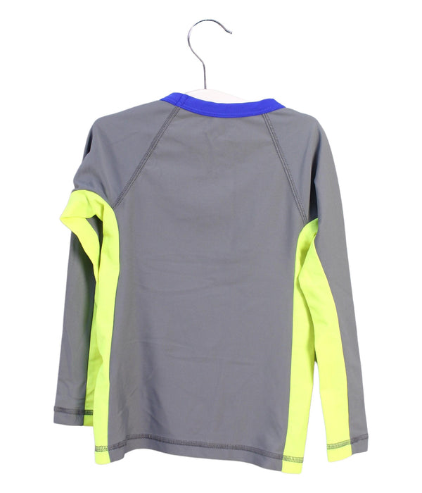 A Grey Rash Guards from Crewcuts in size 3T for boy. (Back View)
