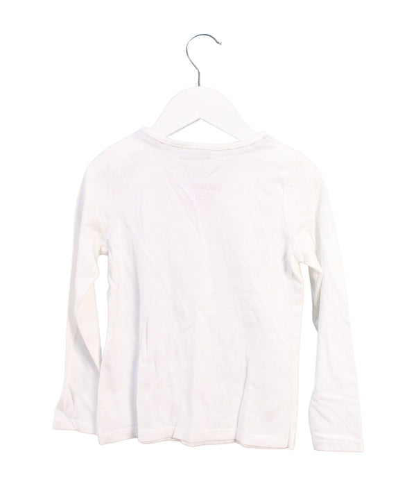 A White Long Sleeve Tops from Monsoon in size 5T for girl. (Back View)