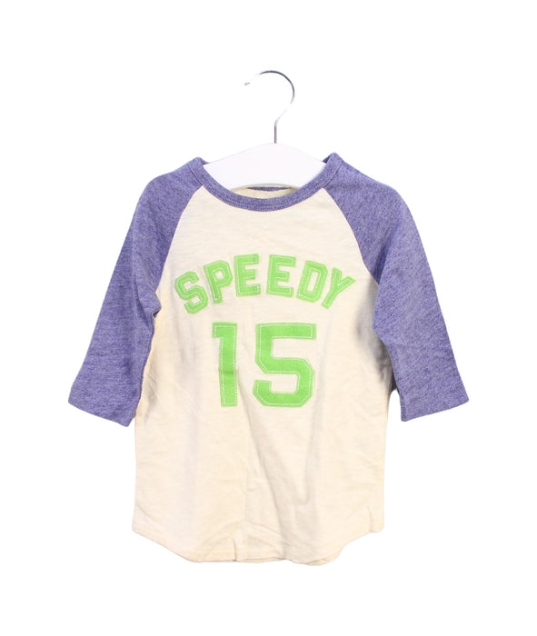 A Blue Long Sleeve Tops from Crewcuts in size 2T for boy. (Front View)