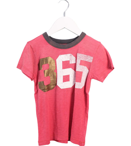 A Pink Short Sleeve T Shirts from Crewcuts in size 4T for girl. (Front View)