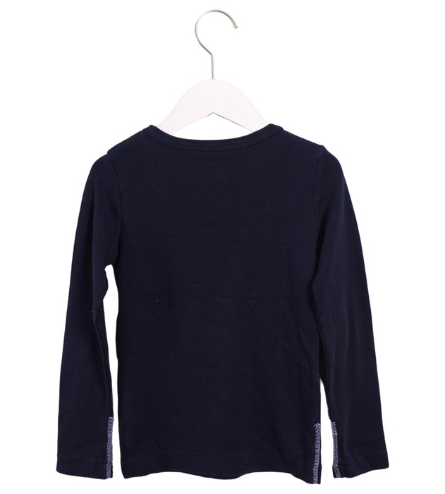 A Navy Long Sleeve Tops from Crewcuts in size 6T for boy. (Back View)