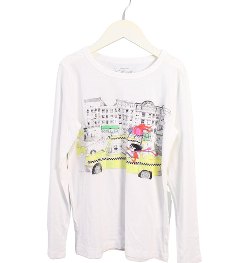 A White Long Sleeve Tops from Crewcuts in size 10Y for girl. (Front View)