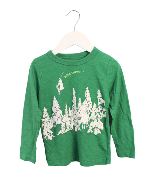 A Green Long Sleeve Tops from Crewcuts in size 3T for boy. (Front View)