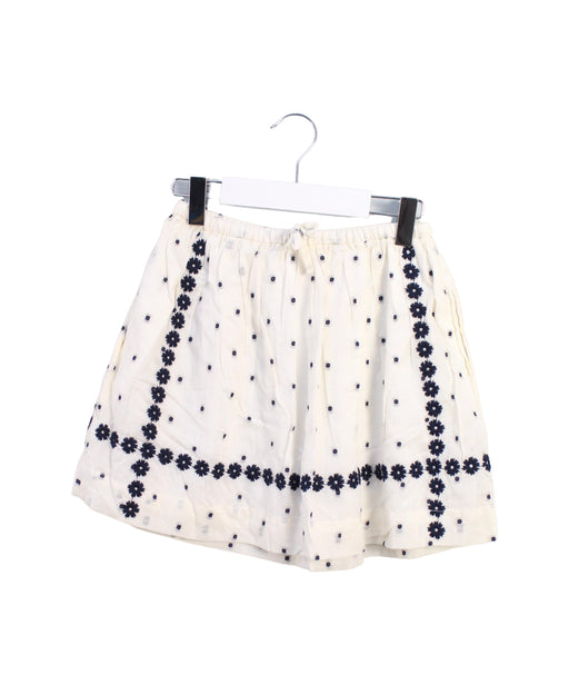 A White Short Skirts from Crewcuts in size 6T for girl. (Front View)