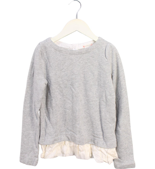 A Grey Crewneck Sweatshirts from Crewcuts in size 6T for girl. (Front View)
