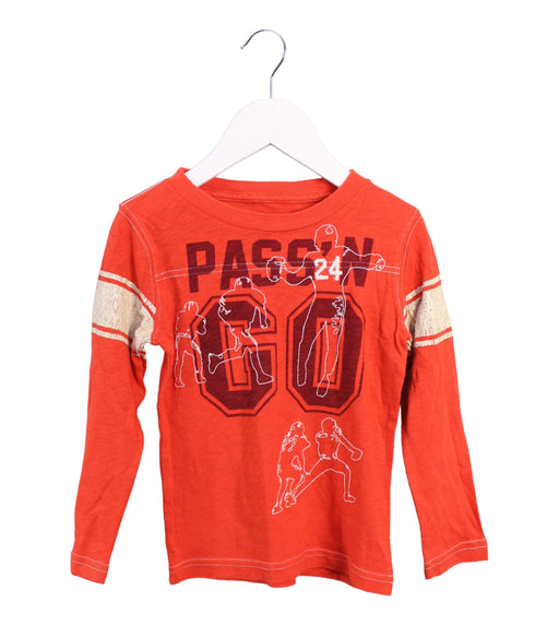 A Orange Long Sleeve Tops from Crewcuts in size 3T for boy. (Front View)