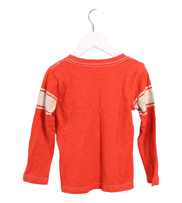 A Orange Long Sleeve Tops from Crewcuts in size 3T for boy. (Back View)