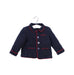 A Navy Puffer/Quilted Jackets from Nicholas & Bears in size 3-6M for boy. (Front View)