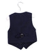 A Navy Dress Up Vests from Mides in size 6-12M for boy. (Back View)