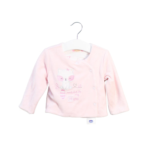 A Pink Lightweight Jackets from Chicco in size 3-6M for girl. (Front View)