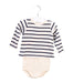 A Ivory Long Sleeve Bodysuits from Petit Bateau in size 3-6M for girl. (Front View)