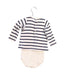 A Ivory Long Sleeve Bodysuits from Petit Bateau in size 3-6M for girl. (Back View)